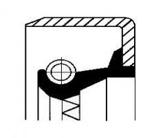 Corteco 07034058 uszczelniacz 42x55x7