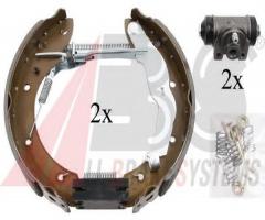 A.b.s. 111418 szczęki hamulc.+cylinderki (zestaw) renault megane, renault laguna i grandtour (k56_)