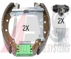 A.b.s. 111431 szczęki hamulc.+cylinderki (zestaw) vw golf iii, seat arosa (6h), vw golf iii (1h1)