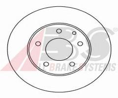 A.b.s. 16456 tarcza hamulc. mazda 323 f  95-98 przód, mazda 323 f v (ba)