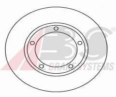 A.b.s. 16562 tarcza hamulc. hyundai h100  93-00, hyundai h100 autobus (p)