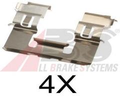 A.b.s. 1721q zest. montażowy klocków hamulc. nissan patrol gr, nissan patrol gr ii wagon (y61)