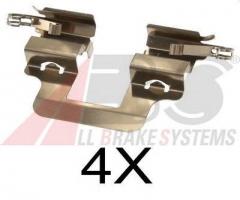 A.b.s. 1766q zest. montażowy klocków hamulc. audi a5  07- tył, audi a7 sportback (4ga, 4gf)
