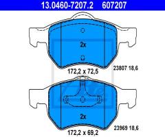 Ate 13.0460-7207 klocki hamulcowe chrysler voyager 01-, chrysler voyager iv (rg, rs)