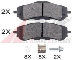 A.b.s. 35018 klocki hamulc. peugeot 308 ii  13- przód, peugeot 308 ii