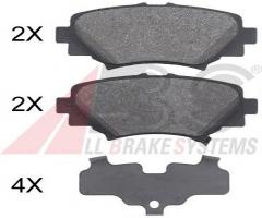 A.b.s. 35032 klocki hamulc. mazda 3  13- tył, mazda 3 (bm)