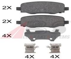 A.b.s. 35039 klocki hamulc. fiat 500x  14- tył, fiat 500x, jeep cherokee (kl)