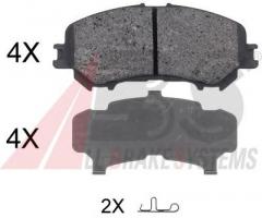 A.b.s. 35045 klocki hamulc. nissan qashqai  13- przód, nissan qashqai (j11, j11_)