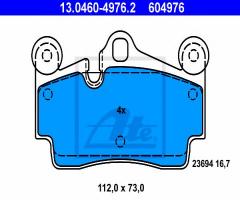 Ate 13.0460-4976 klocki hamulcowe vw touareg 02- tył, audi q7 (4l), porsche cayenne (955)