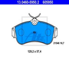 Ate 13.0460-5950 klocki hamulcowe nissan primera 90-02, nissan primera (p10)