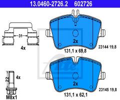 Ate 13.0460-2726 klocki hamulcowe mercedes w203 c-klasa 00-07 przód