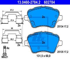 Ate 13.0460-2784 klocki hamulc. ford b-max  12- przód, ford b-max (jk)