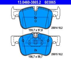 Ate 13.0460-3865 klocki hamulc. bmw 1 f20,f21  10- przód, bmw 1 (f20)