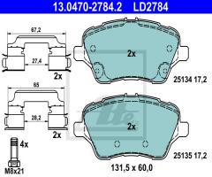Ate 13.0470-2784 klocki hamulc. ford b-max  12- przód, ford b-max (jk)