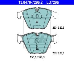 Ate 13.0470-7296 klocki hamulc. bmw 5 e60  03-10, bmw 5 (e60)