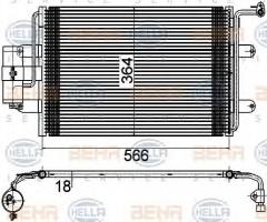 Hella 8fc351036384 chłodnica klimatyzacji, audi a3 (8l1), seat toledo ii (1m2), skoda octavia (1u2)