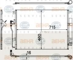 Hella 8fc351307641 chłodnica klimatyzacji mercedes, mercedes-benz sprinter 3-t autobus (906)