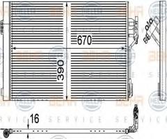 Hella 8fc351343004 chłodnica klimatyzacji, mercedes-benz vito / mixto nadwozie pełne (w639)