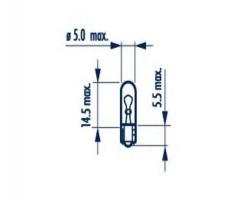 Narva 17037 Żarówka 12v w1,2w 1.2w, volvo 850 (ls)