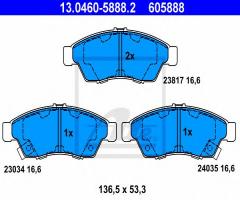 Ate 13.0460-5888 klocki hamulcowe suzuki liana 01-, suzuki liana kombi (er)