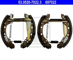 Ate 03.0520-7022 szczęki hamulcowe top kit, skoda felicia i kombi (6u5), vw caddy ii pick-up (9u7)