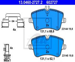 Ate 13.0460-2727 klocki hamulcowe mercedes w203 c-klasa 00-07 przód, mercedes-benz klasa c (w203)