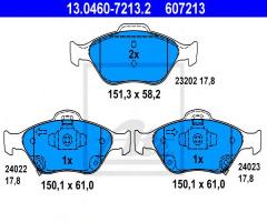 Ate 13.0460-7213 klocki hamulcowe toyota yaris 06- z akustycznym czujnikiem zużycia