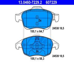 Ate 13.0460-7229 klocki hamulcowe citroen c4 picasso 06-, citroËn c4 ii (b7), peugeot 5008