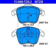 Ate 13.0460-7230 klocki hamulcowe citroen c4 picasso 06-, citroËn c4 ii (b7), peugeot 5008