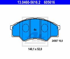 Ate 13.0460-5616 klocki hamulcowe toyota hilux 06- przód