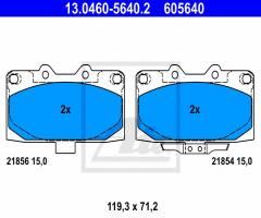 Ate 13.0460-5640 klocki hamulcowe subaru impreza 98-07 z akustycznym czujnikiem zużycia