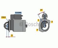 Bosch 0001109336 rozrusznik 12v fiat, fiat bravo ii (198)