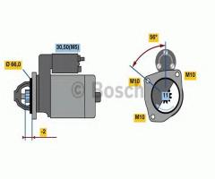 Bosch 0001109364 rozrusznik 12v citroen peugeot