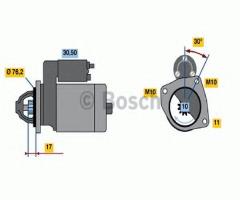 Bosch 0986016470 rozrusznik 12v ford, ford mondeo i (gbp)