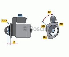 Bosch 0986016950 rozrusznik 12v citroen peugeot, citroËn jumper autobus (230p)