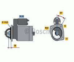 Bosch 0986017490 rozrusznik 12v iveco, iveco daily i platforma / podwozie