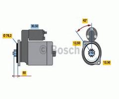 Bosch 0986018920 rozrusznik 12v, audi tt (8n3), seat alhambra (7v8, 7v9), vw sharan (7m8, 7m9, 7m6)