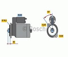 Bosch 0986020270 rozrusznik 12v, vw multivan v (7hm, 7hn, 7hf, 7ef, 7em, 7en)