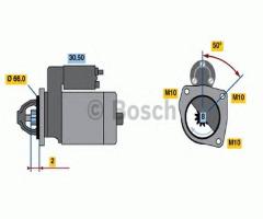 Bosch 0986021051 rozrusznik 12v, nissan kubistar (x76), renault megane i coach (da0/1_)