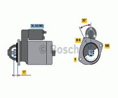 Bosch 0986022121 rozrusznik 12v ford mazda, ford fiesta vi, mazda 2 (dy)