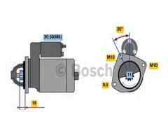 Bosch 0986022131 rozrusznik 12v ford mazda volvo, ford c-max ii, mazda 5 (cw), volvo c30