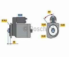 Bosch 0986024100 rozrusznik 12v vag, audi a1 (8x1, 8xf), seat ibiza v sportcoupe (6j1, 6p1)