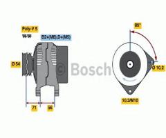 Bosch 0986047270 alternator 12v, alfa romeo 159 sportwagon (939)