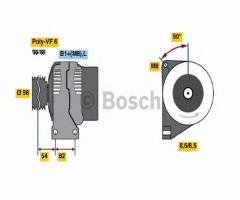 Bosch 0986047500 alternator 12v, volvo xc90 i