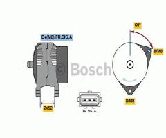 Bosch 0986081090 alternator 12v, ford focus ii (da_)