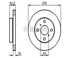 Bosch 0986479b92 tarcza hamulc. toyota yaris  99-06, toyota yaris (scp1_, nlp1_, ncp1_)