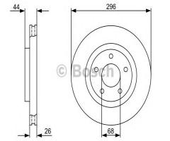 Bosch 0986479c04 tarcza hamulc. nissan qashqai  07-, nissan x-trail (t31)