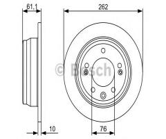 Bosch 0986479c14 tarcza hamulc. kia ceed  06- tył, hyundai ix35 (lm, el, elh), kia cee`d sw (ed)