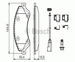 Bosch 0986494613 klocki hamulc. ford transit  06-, ford transit autobus