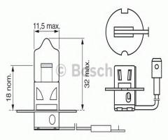 Bosch 1987302431 Żarówka h3 24v trucklight